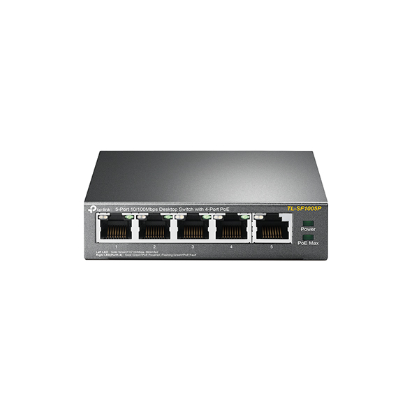 Коммутатор PoE+  5-портовый Tp-Link TL-SF1005P