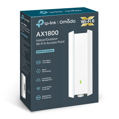 Уличная/Внутренняя точка доступа Wi‑Fi 6 AX1800 GbE TP-Link EAP610-Outdoor