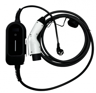 Портативная зарядка для авто GBT 3,5kW, 8-16A, LCD экран, 5м кабель