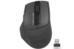 Мышь беспроводная A4tech Fstyler FG30S-GREY Fstyler <2.4GHz, AA, 2000DPI, USB, бесшумный клик>