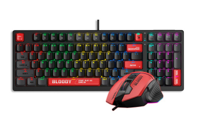 Комплект игровой Bloody S9800 2в1 Red
