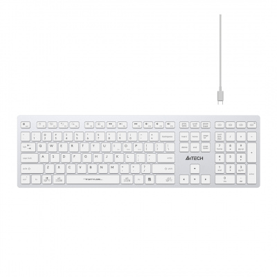 Клавиатура беспроводная A4tech Fstyler FBX50C White <USB 2.4GHz, BT, ACC, WHITE>
