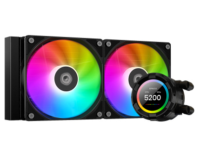 Жидкостная система охлаждения ID-Cooling SL240 XE LCD <2066/2011/1851/1700/1151/AM5, TDP 300W>