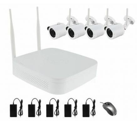 Комплект видеонаблюдения 4+1 CANTONK NVRPG420RH10 <2MP, 4CH, IP, POE>