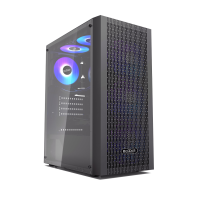 Корпус ПК без БП PCCooler MA100 MESH BK ATX/M-ATX/ITX USB3.0, 2xUSB2.0 Black