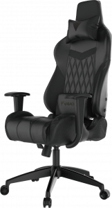 Игровое кресло GAMDIAS ACHILLES E2 L B <Black, спинка:86см, наклон: 150, нагрузка: до 200кг> v2