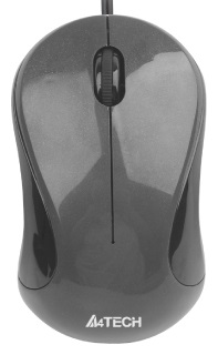 Мышь A4tech N-321 Glossy Grey USB