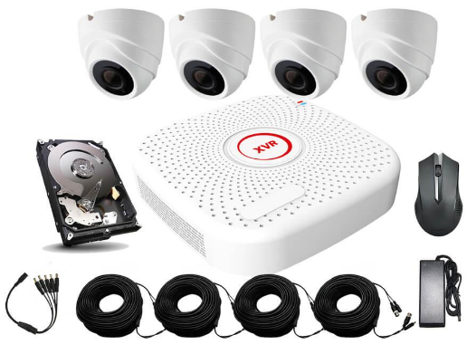 Комплект видеонаблюдения 4+1 CANTONK XVRPGH420PLF20 <2MP, 4CH, AHD>