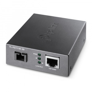 Оптический медиаконвертер FE WDM TP-LINK TL-FC111B-20 <100BASE, 1310/1550nm, BiDi, 20 км, SC>