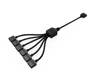 Удлинительный кабель Bykski B-1P6L-X <RGB 1-6 12V 4pin Hub для осветительных приборов>