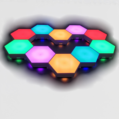 Набор декоративных LED панелей Hexagon Light 10 шт. (управление со смартфона)