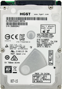 Жесткий диск для ноутбука 500Gb Hitachi <Sata III, 5400rpm, 2.5", 8M cache, толщина 7мм>