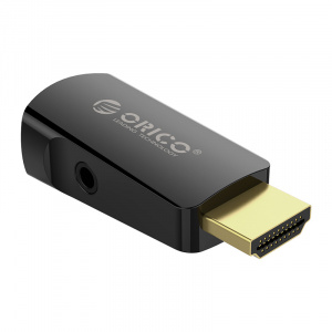 Конвертер ORICO XD-HLFV-BK-BP <HDMI в VGA (M to F) аудио и видео>