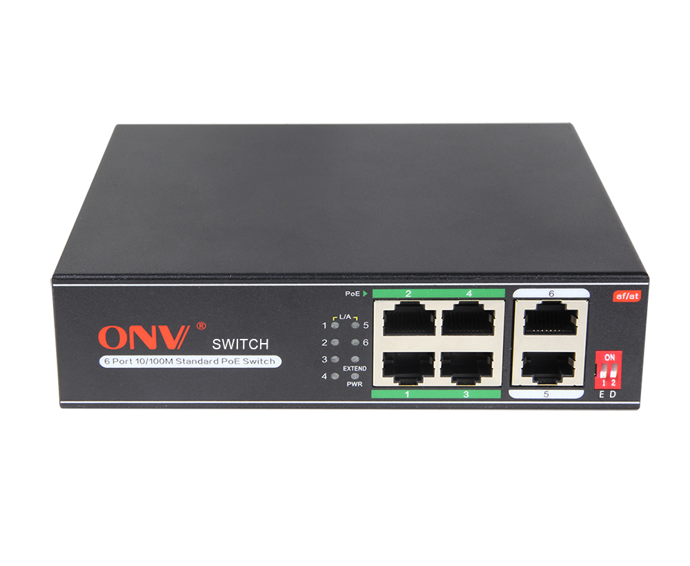 Коммутатор PoE  4-портовый ONV-H1064PLD long distance