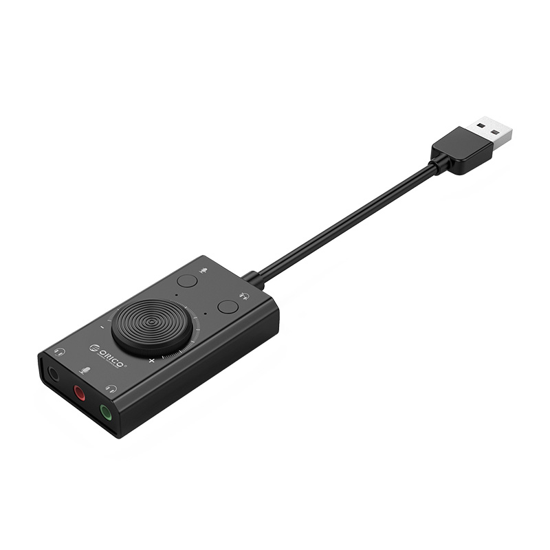 Звуковая карта внешняя USB ORICO SC2-BK-EP <USB2.0, 15Hz-25KHz>