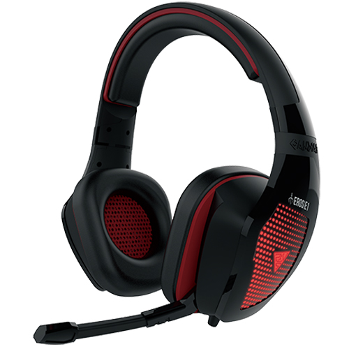 Наушники+микрофон игровые GAMDIAS EROS E1 <32 Om, 120dB, 3.5mm, 1.8m, USB для подсветки>