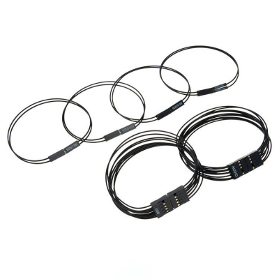 Комплект удлинителей Audio/USB/Power SW/HDD LED/Power LED/Reset SW (черный)