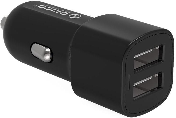 Автомобильное зарядное устройство ORICO UCL-2U-BK-PRO <USB2.0x2, 5V3.4A, BLACK>