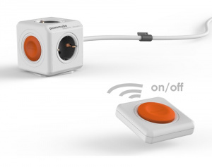 Разветвитель Allocacoc PowerCube Extended с кабелем 1.5М Remote Set <EU розетка, 3680W, 16A/250V>