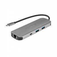 Докстанция Vention TQMHB <USB-C to HDMI/USB-C Gen 1/USB 3.0 x 2/RJ45/SD/TF/TRRS 3.5mm/PD>