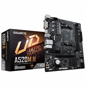 Материнская плата AM4 A520 GIGABYTE GA-A520M-H