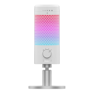 Микрофон Bloody GM50 Pro White <4 режима, RGB, Win, PS5, Mac>
