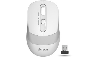 Мышь беспроводная A4tech Fstyler FG10-WHITE <2.4GHz, AA, 2000DPI, USB>