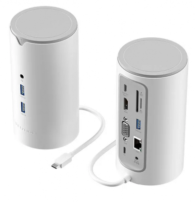 Докстанция Vention TPHWC-EU <USB-C to HDMI/VGA/USB 3.1 Gen 1-C/USB 3.0x3/RJ45/SD/TF/TRRS 3.5mm/PD>