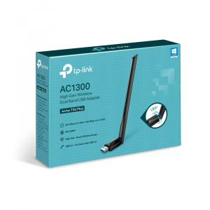 Сетевой адаптер беспроводной USB высокого усиления AC1300 Tp-Link Archer T3U Plus