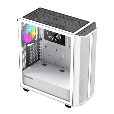 Корпус ПК без БП GameMax Precision White <MATX, 1x120FAN, 1x140COC>
