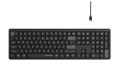 Клавиатура беспроводная A4tech Fstyler FBX55C BLACK <USB 2.4GHz, BT, ACC, BLACK>