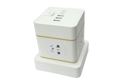 Сетевой фильтр SMART SM-UN041K1F3M <белый, 16А, 4роз, 3М, Унив. розетка, 3*USB, 3*Type-C>