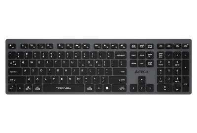 Клавиатура беспроводная A4tech Fstyler FBX50C Grey <USB 2.4GHz, BT, ACC, GREY>