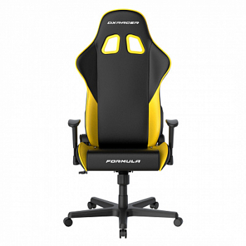 Игровое кресло DXRacer Formula GC/LFD23LTC/NY <искусственная кожа, BLACK YELLOW>