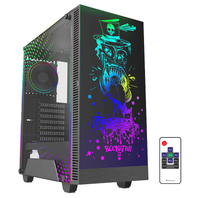 Корпус ПК без БП GameMax RockStar2 <MATX, 1x120mmARGB, USB2.0x1, USB3.0x1>
