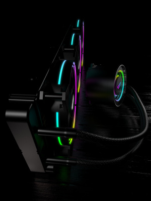 Жидкостная система охлаждения DarkFlash TR360 <RGB, Intel 1700/1200/115x/20xx, AMD AM4/3, FAN120>