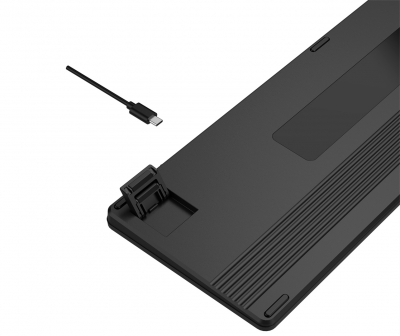 Клавиатура беспроводная A4tech Fstyler FBX55C BLACK <USB 2.4GHz, BT, ACC, BLACK>