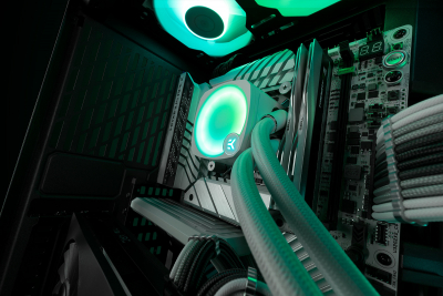 Жидкостная система охлаждения EKWB EK-NUCLEUS AIO CR360 LUX D-RGB – White, 3x120mm Socket Intel/AMD
