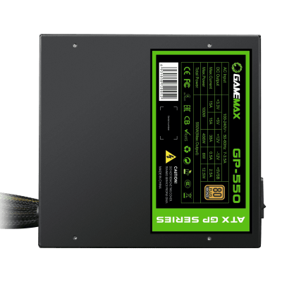 Блок питания ПК  550W GameMax GP-550 <ATX12V Ver.2.30 compliant with ATX12V Ver.2.31> v2