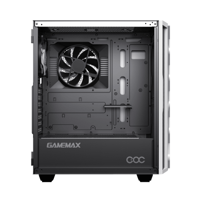 Корпус ПК без БП GameMax Diamond COC White  <MATX, 1x120FAN, 1x140COC>