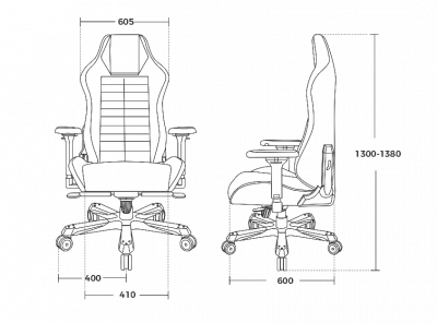 Игровое кресло DX Racer DMC-I235S-CN-A3 COFFEE-NIGHT
