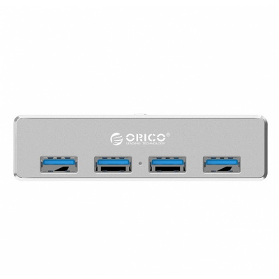 USB Хаб ORICO MH4PU-SV-BP <USB3.0 Type-A, 4xUSB, 100cm, 89*46*23mm>
