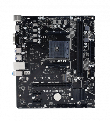 Материнская плата AM4 Biostar A520MH <mATX, 2xDDR4, VGA, HDMI, M2, USB2.0*6, USB3.2*6>