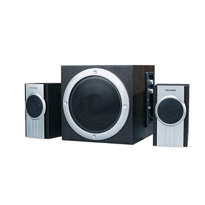 Акустическая система 2.1 Microlab TMN-1 <32Вт-9Вт*2+14Вт, Выход 2RCA, Вход 3,5, Чёрный-Серебристый>