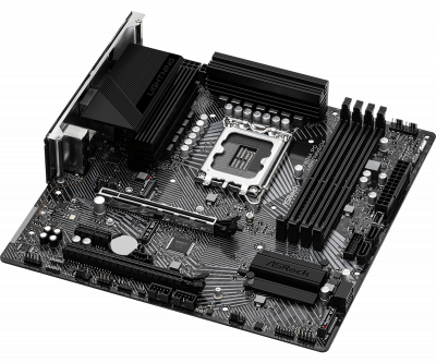 Материнская плата S-1700 ASROCK Z790M PG LIGHTNING/D4 <LGA1700 4xDDR4 4XSATA Type-C 1xM.2 HDMI mATX>