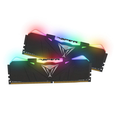 Оперативная память DDR4 PC-25600 (3200 MHz) 16Gb (8GB*2) PATRIOT VIPER RGB <1x8, геймерская серия>