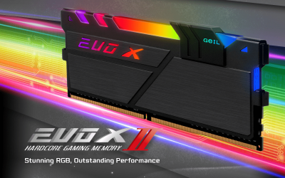 Оперативная память 16GB GEIL 3200MHz DDR4 PC4-25600 EVO X II Black RGB GEXSB416GB3200C16BSC