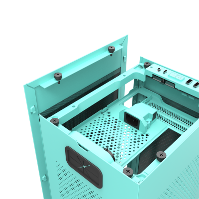 Корпус ПК без БП DarkFlash DLH21 NEO MINT <ITX, 1x3.5, 2xUSB 3.0, 1xType C, 238.8*175*412mm >