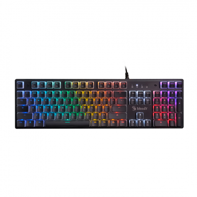 Клавиатура игровая Bloody S510R-Pudding Black <USB, RED SW,механическая, 1,8м>