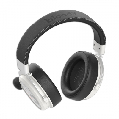 Наушники беспроводные игровые Bloody MR590 WHITE <BT+2.4G, Type-C> Наушники беспроводные игровые Bloody MR590 WHITE <BT+2.4G, Type-C>